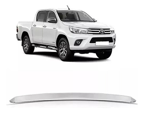 Friso Moldura Capo Toyota Hilux 2016 2017 2018 Cromado