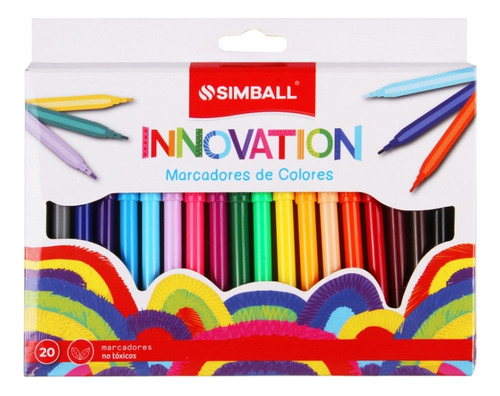 Marcadores Colores X20 Innovation Simball Pce 0270 Bigshop