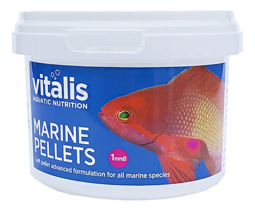 Vitalis Marine Pellets 140g - 1mm - Ração Peixes
