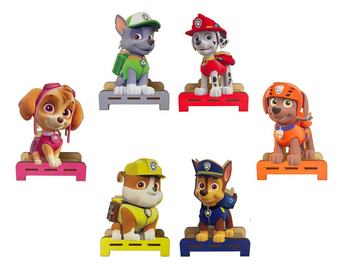 Servilleteros Temática Paw Patrol Pack 15 Piezas 