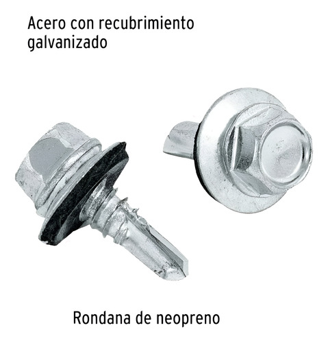 Pija Hex Punta Broca Con Arandela // 14 X 1 1/2 // 300 Pzs