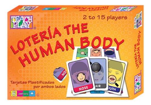 Juego De Lotería En Inglés The Human Body  Teach Play 