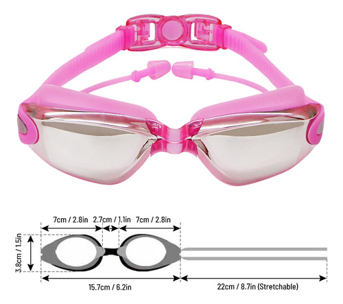 Gafas De Natación Para Jóvenes, Rosas, Adultas, Mujeres Atad