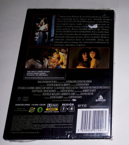 La Mano Que Mece La Cuna - Dvd (impecable) Dolaje Latino 90s