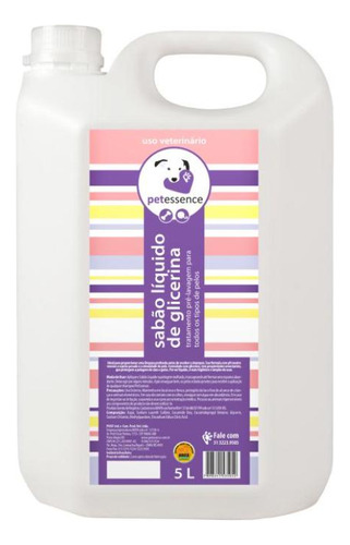 Pet Essence Shampoo Glicerina 5l - Cão E Gato