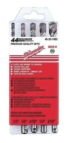 Juego De Brocas Sds Plus 5 Pz 48-20-7490 Milwaukee