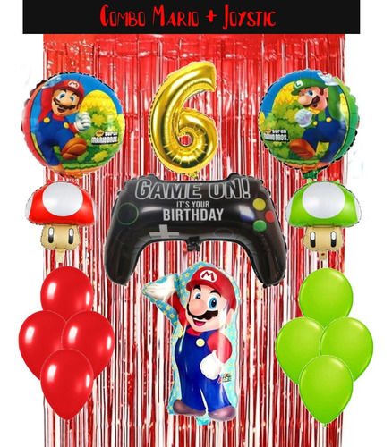 Combo De Globos Super Mario 