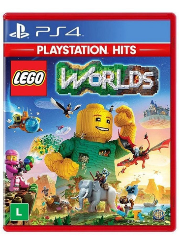 Jogo Ps4 Novo Lego Worlds Mídia Física Com Nota Fiscal