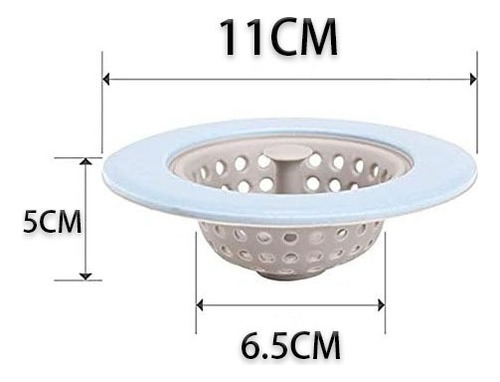Coladera Atrapa Desperdicios Flexible Fregadero Cocina 2 Uni