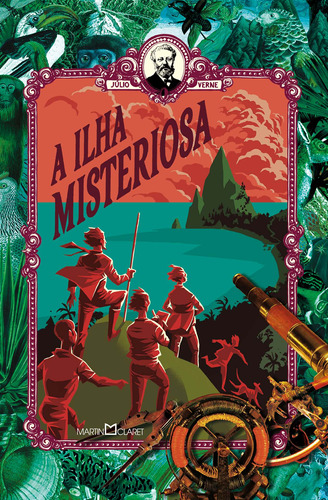 A ilha misteriosa, de Verne, Julio. Editora Martin Claret Ltda, capa dura em português, 2021