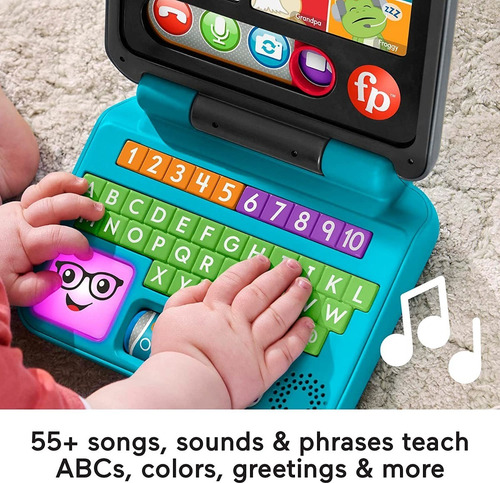 Imagen 2 de 6 de Laptop Fisher Price Juguete Para Bebes Con Luces Y Sonidos