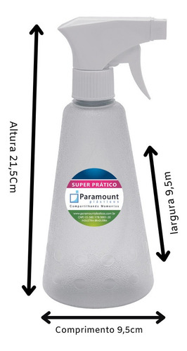 Imagem 4 de 5 de Pulverizador Multiuso 500 Ml Gatilho E Alavanca Ergonômico