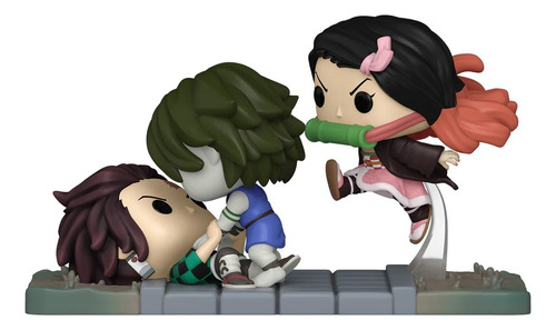 Funko Pop! Moment - Tanjiro And Nezuko Vs Temple Demon #1419