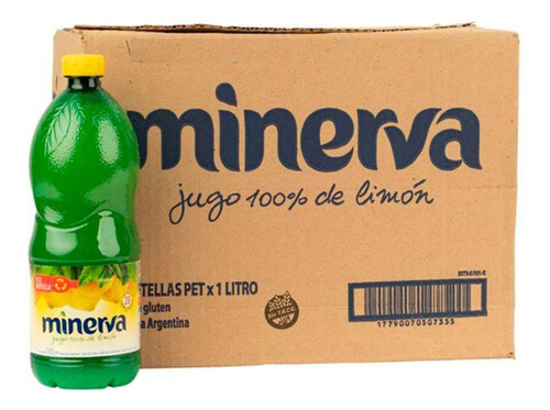  Jugo De Limón Minerva 1 Litro Caja X 12. Quirino Bebidas