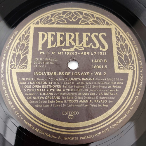Varios Artistas - Inolvidables De Los 60's Vol.2 Lp