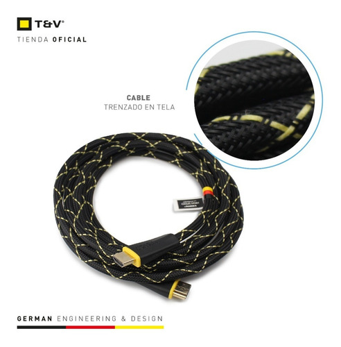 Cable Hdmi Full Hd 4k Oro Thonet Vander 3 Mts Referenz Envio