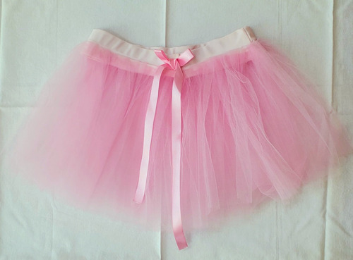 Tutu Pollerin De Danza Triple Tul Rosa