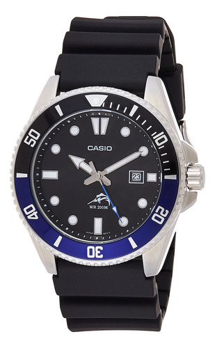Reloj Casio Mdv106b-1a1v Para Hombre, Acero Inoxidable, 200