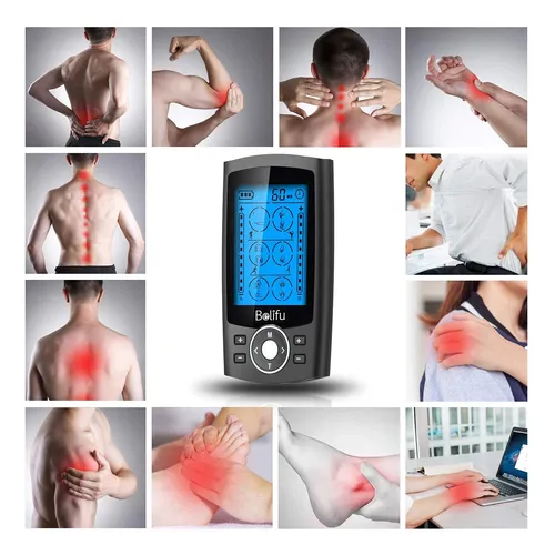 Estimulador Muscular Tens Ems 24 Modos 10 Almohadillas