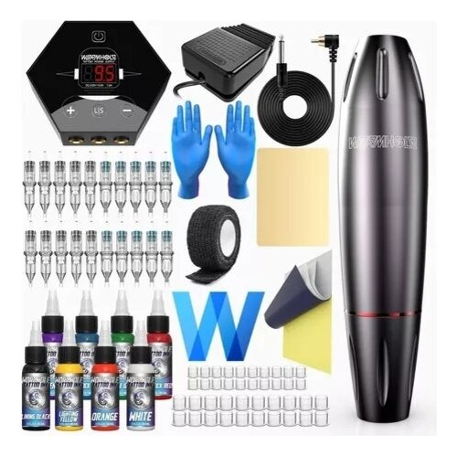 Kit De Tatuaje Pen Profesional + Accesorios
