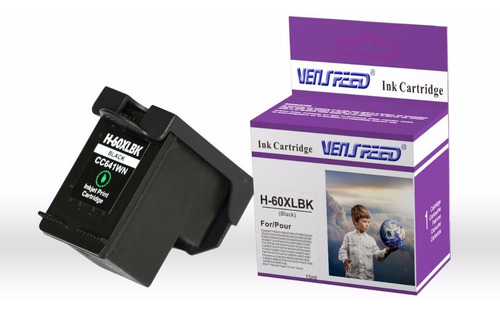 Imagen 1 de 2 de Cartucho Compatible Hp 60 Xl Negro