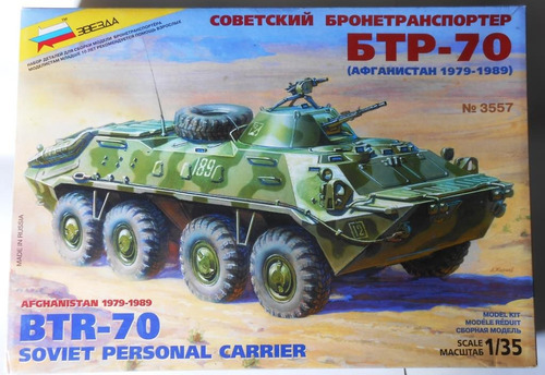 Zvezda Vehiculo Militar Btr-70 Soviet Perosnal Armar 1/35