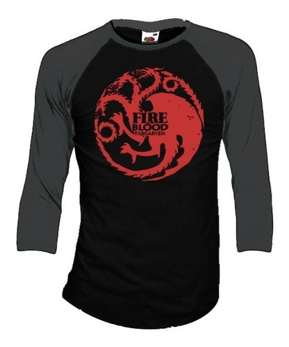 Game Of Thrones Playeras Manga 3/4 Para Hombre Y Mujer