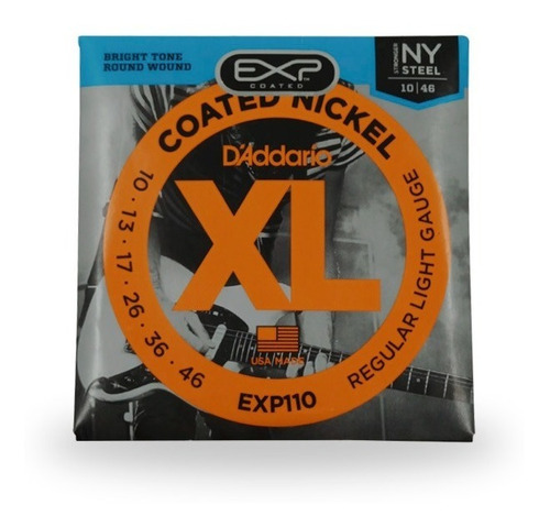 Cuerdas Para Guitarra Eléctrica D'addario Cal 10-46 Exp110