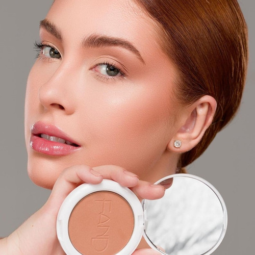 Pó De Contorno Compacto Fand Makeup Multiuso Blush E Bronzer Tom Da Maquiagem Laguna