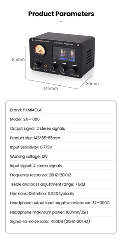 Amplificador De Audio, Amplificador De Chip De Tubo, Preampl