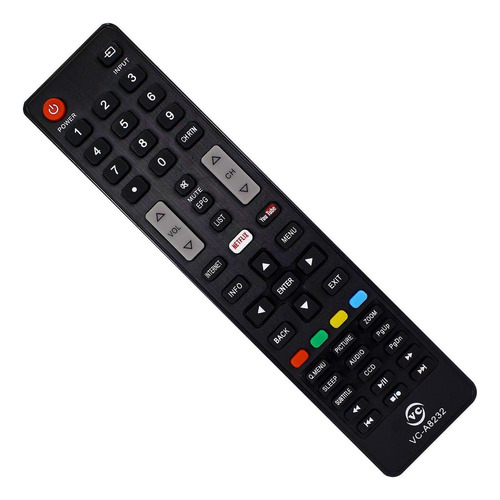 Controle Da Tv Lcd Led Semp Toshiba Dl3253 40l1500 Ct-6770