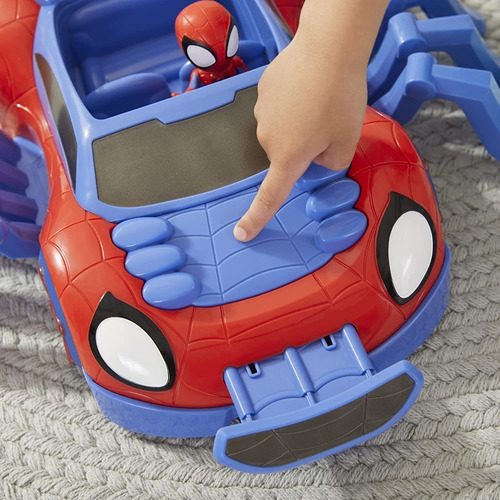 Imagen 7 de 7 de Spiderman Vehiculo Araña Spidey Ultimate Con Figura F1640 Ed