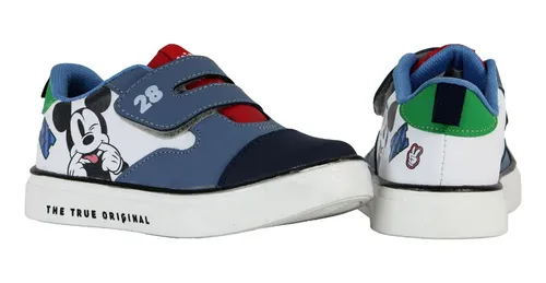 Tenis Ni o Mickey Mouse Velcro Comodo Disney Ligero Bebe Cuotas