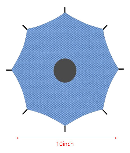 . Lona De Sombra Para Trampolín, Protección Solar 10 Pies