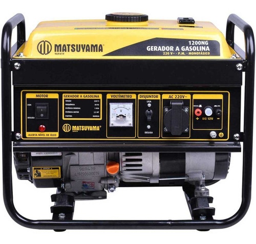 Gerador De Energia Gasolina 4t 1.200w 220v Ng Matsuyama