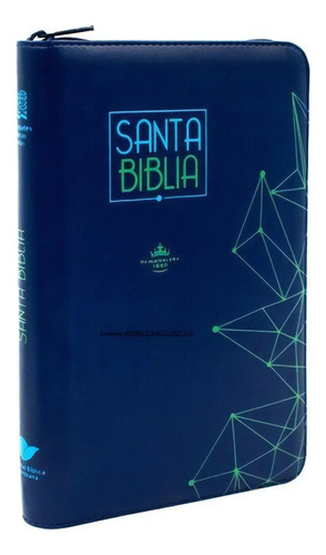 Biblia Cristiana Reina Valera 1960 Letra Grande - Azul Flexible Con Cremallera, De Reina Valera 1960. Editorial Sociedades Bíblicas Unidas, Tapa Blanda En Español, 1960