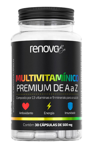 Suplemento Alimentar Multivitamínico Premium A A Z Renova Be