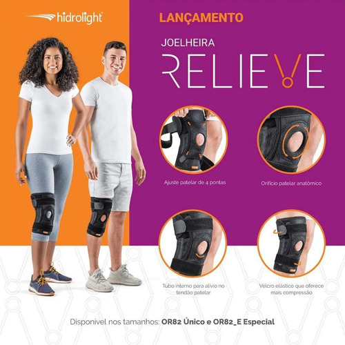 Joelheira Relieve Ajustável Tamanho Único Hidrolight