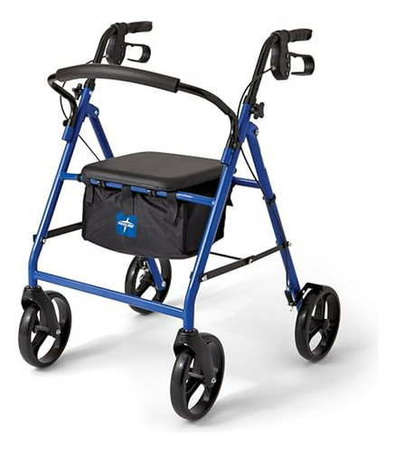 Andador Rollator De Acero Medline Para Movilidad De Adultos,