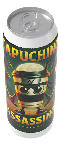 Termo Lata Capuchino Assassino Inoxidable Meme Trend Italia