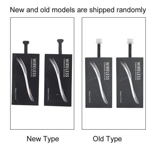 Adaptador De Cargador Inalámbrico Qi Universal Tipo C De 2 P