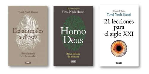 * 3 Libros Yuval Noah Harari * De Animales Homo 21 Lecciones