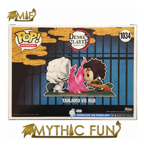 Funko Pop Moment Demon Slayer - Tanjiro Vs Rui 1034 (Usado)