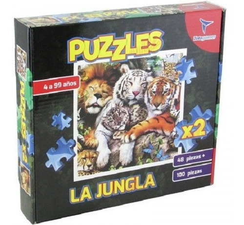 Puzzles Rompecabezas X2 La Jungla Totogames  - 100 Piezas