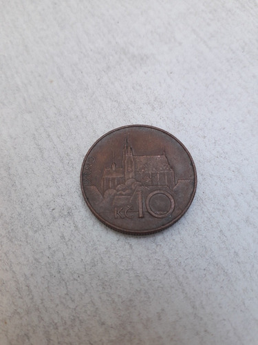 Moneda 10 Kc República Checa 1995