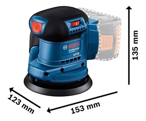 Lixadeira Roto Orbital A Bateria 18v 5 -125mm Bosch
