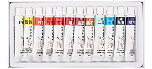 Yasutomo Yccp12 Chinese Watercolors Set 12 Colores