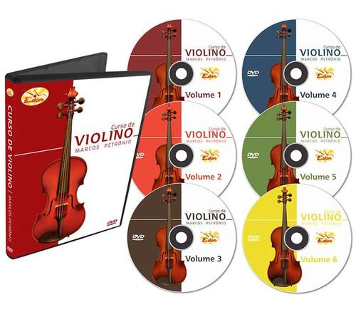 Coleção Curso De Violino Em 6 Dvds- Edon-original