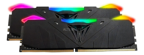 Memoria RAM Viper RGB gamer color negro  16GB 2 Patriot PVR416G413C9K