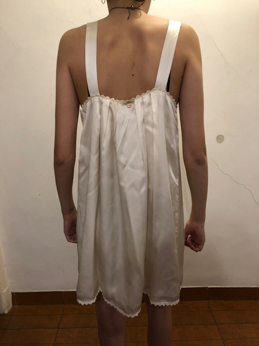 Vestido Beige Allo Martinez 100% Seda Y Bordado Nuevo!